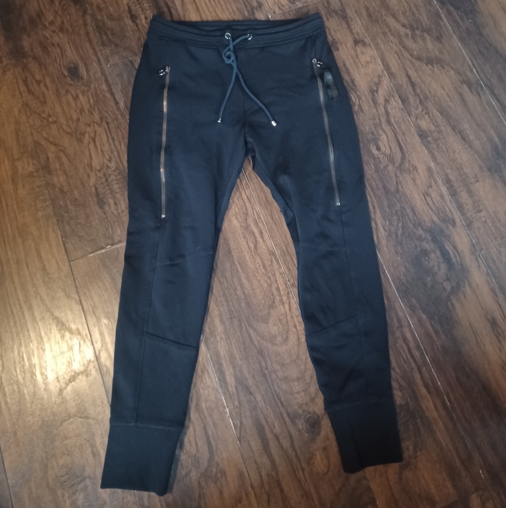 MAC Future Black Jogger Pants Trousers Womens UK 36